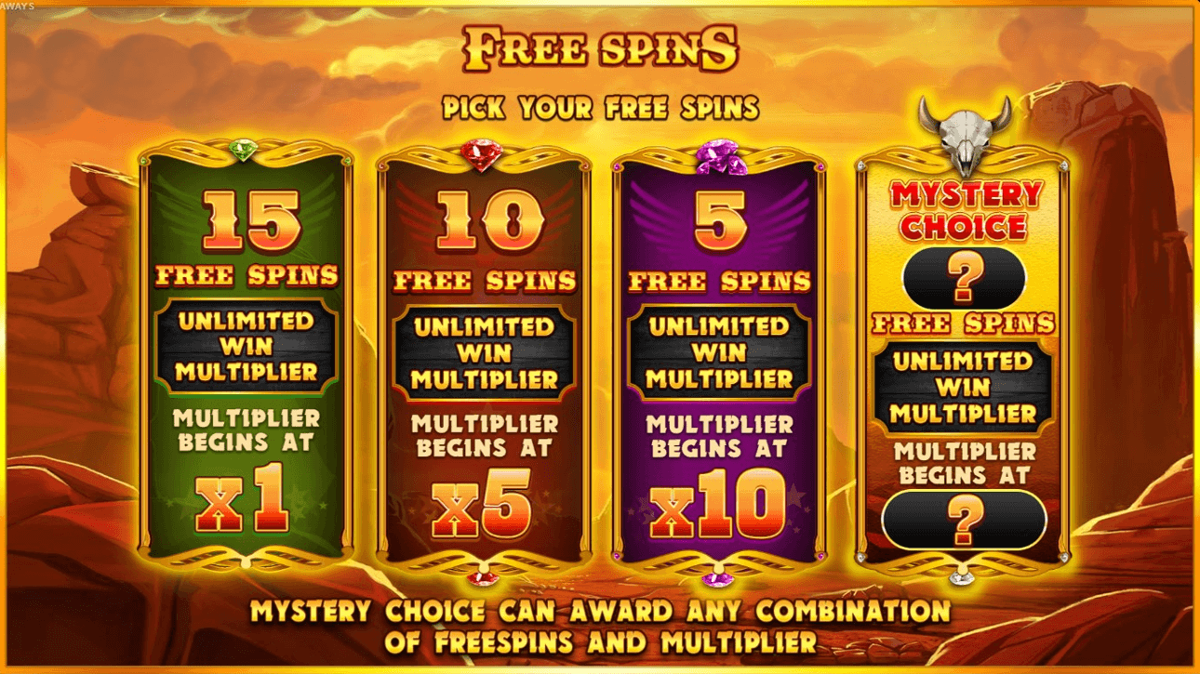 Buffalo Rising Megaways free spins