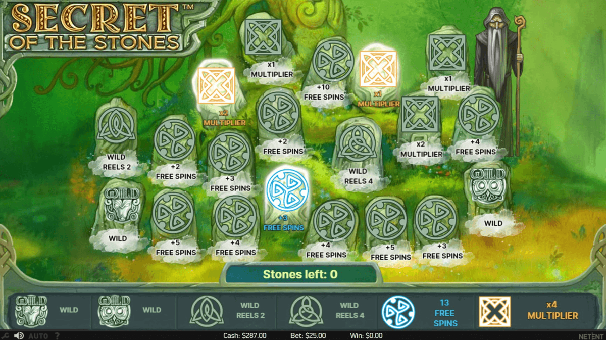 Secret of the Stones picking game