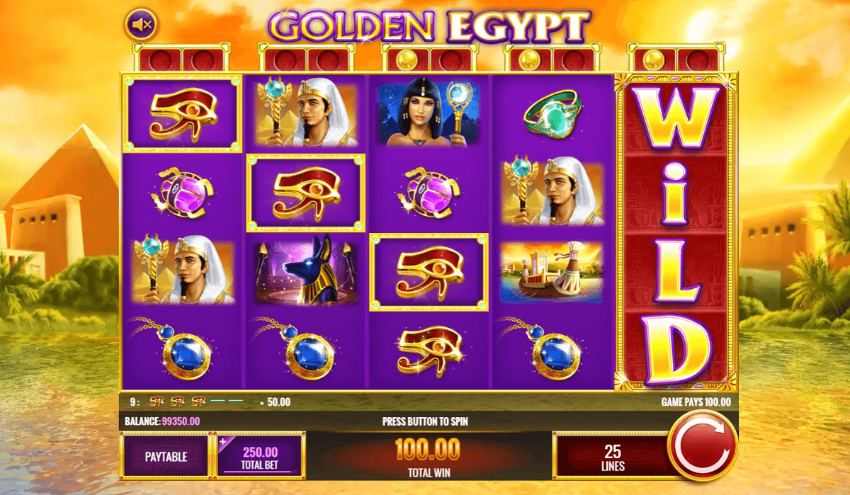 Golden Egypt win
