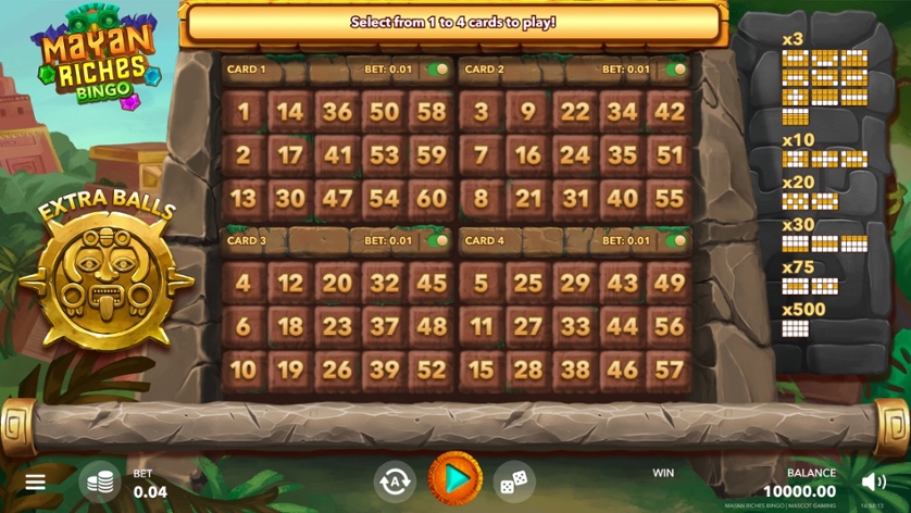 Mayan Bingo