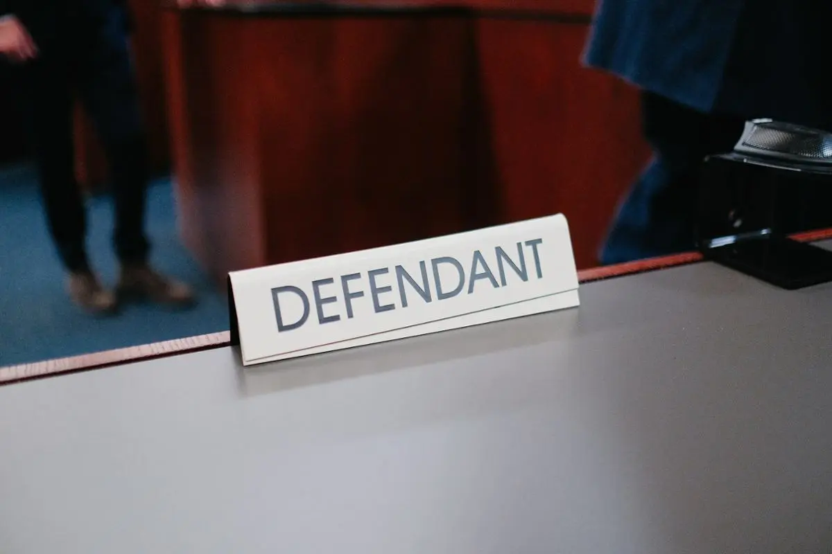 Defendant sign