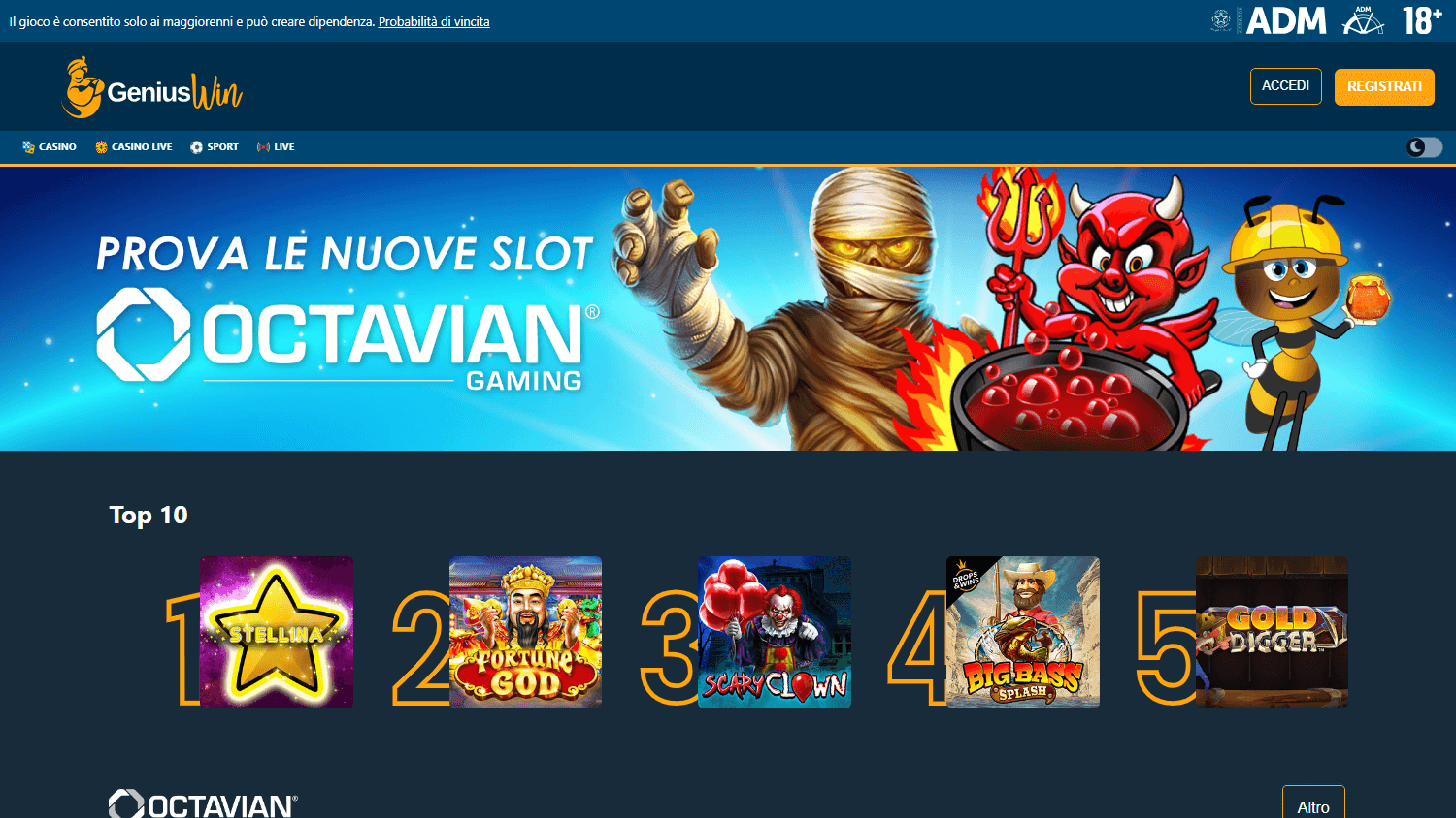 geniuswin_casino_homepage_desktop