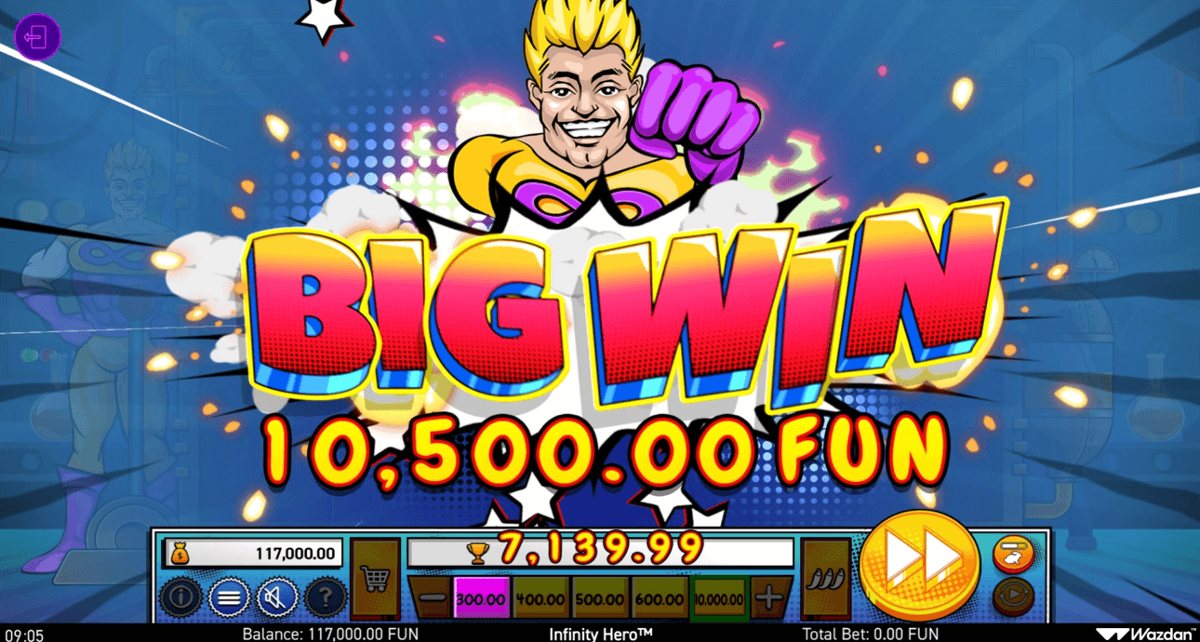 Infinity Hero big win