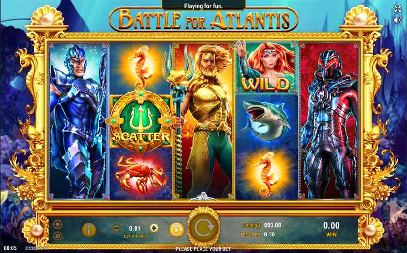 Battle for Atlantis Free Play in Demo Mode