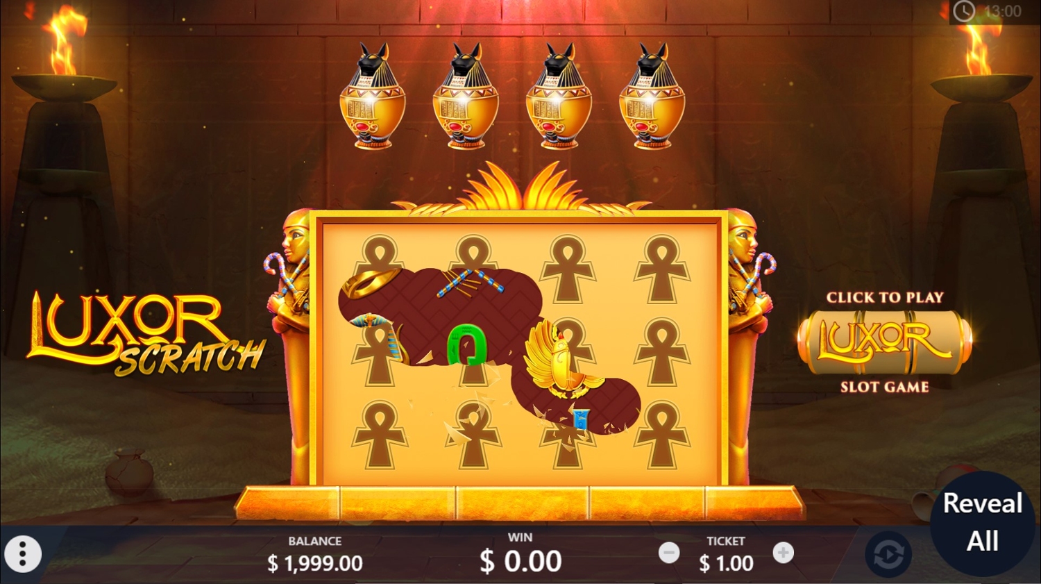 play luxor game free online
