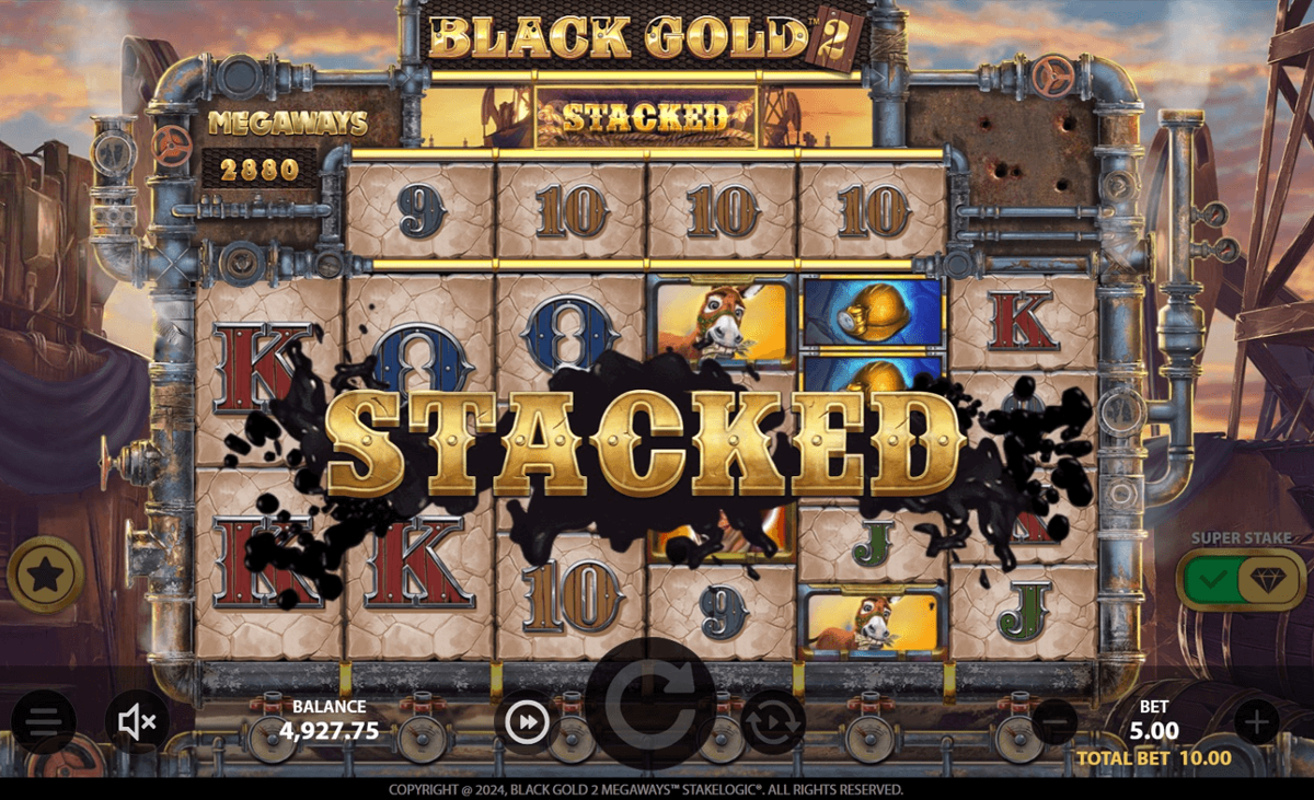 Black Gold 2 Megaways stacked
