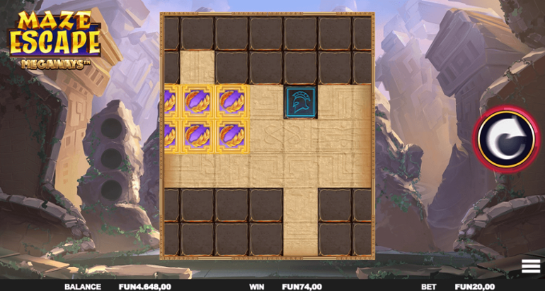 Maze Escape Megaways shifting maze avalance