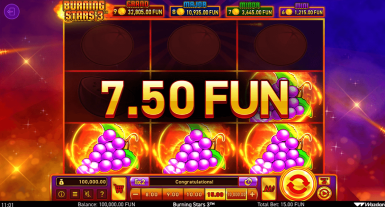 Burning Stars 3 slot