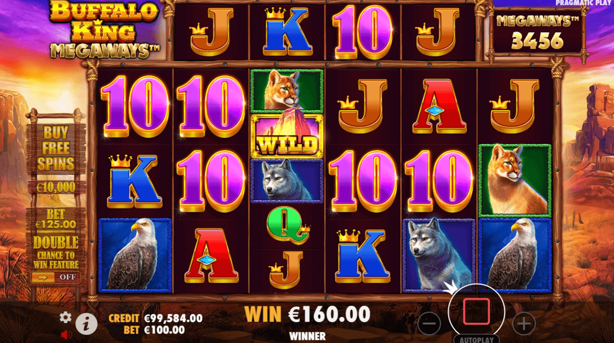 Buffalo King Megaways win