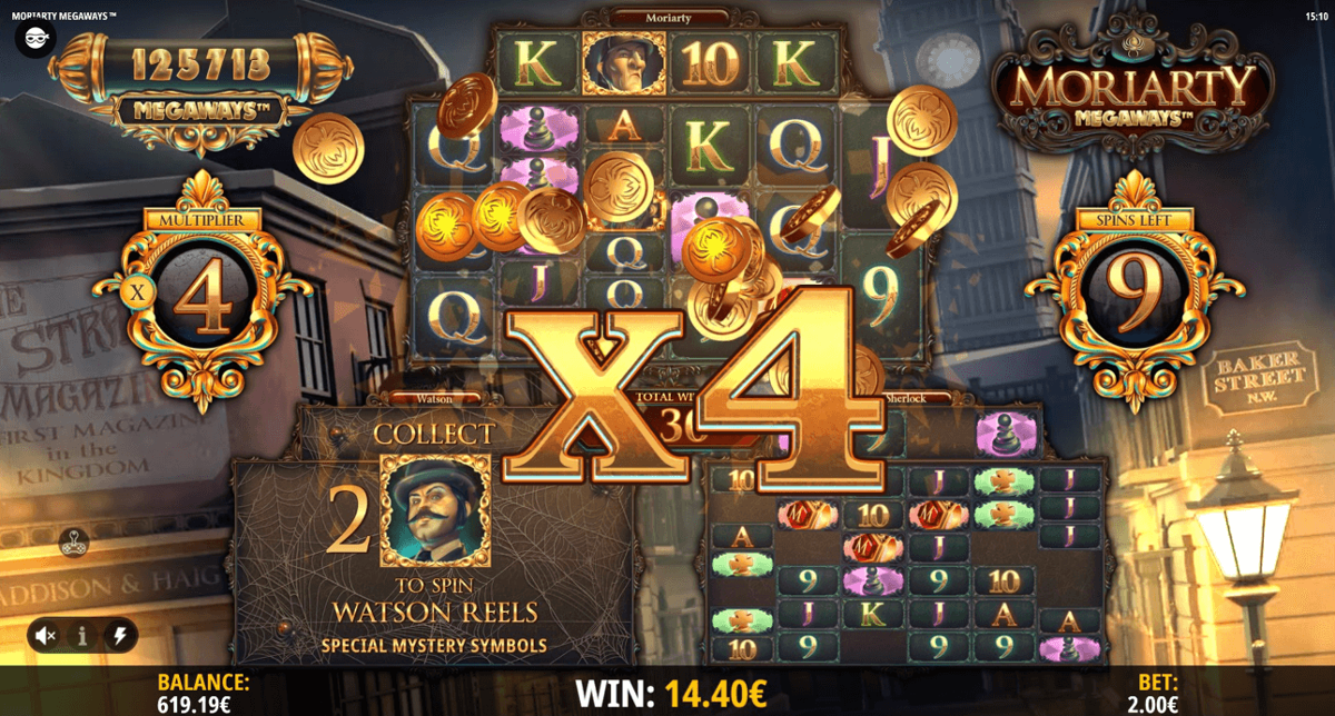 Moriarty Megaways multiplier