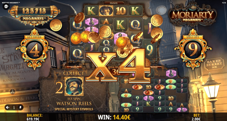 Moriarty Megaways multiplier