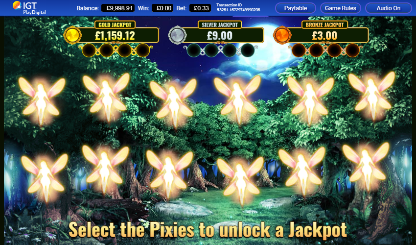 Pixies of the Forest II - Jackpot game