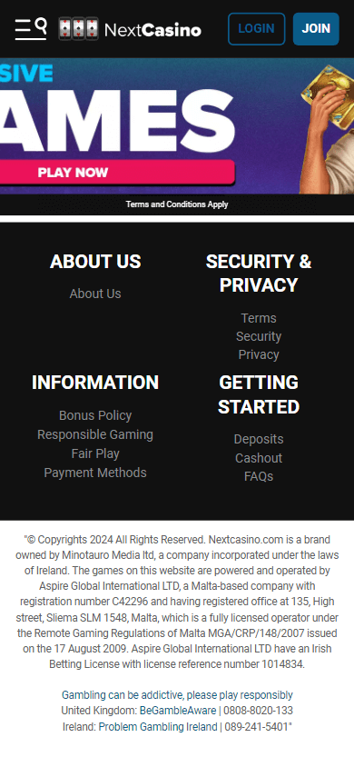 next_casino_homepage_mobile