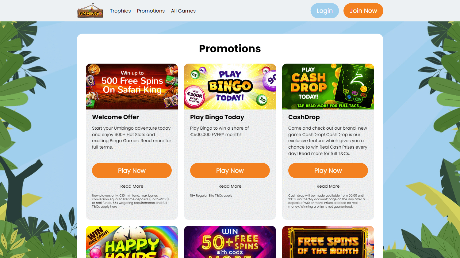 umbingo_casino_promotions_desktop