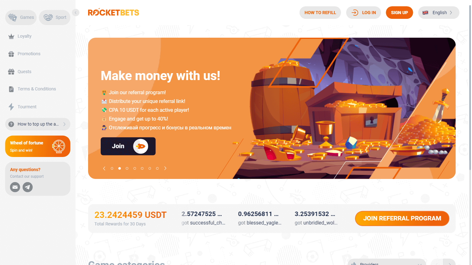 rocketbets_casino_homepage_desktop