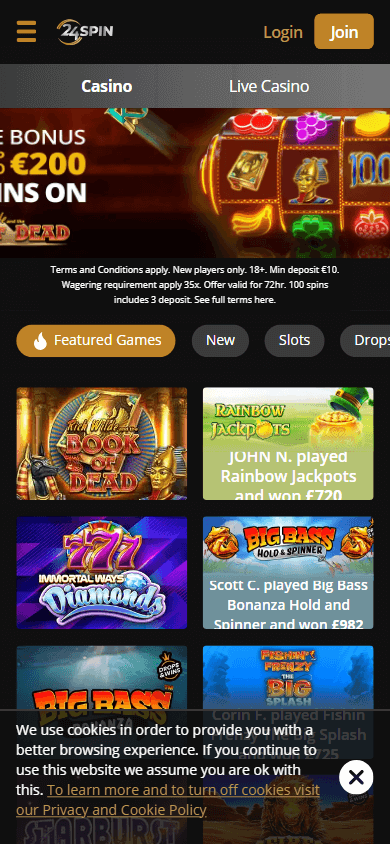 24spin_casino_homepage_mobile