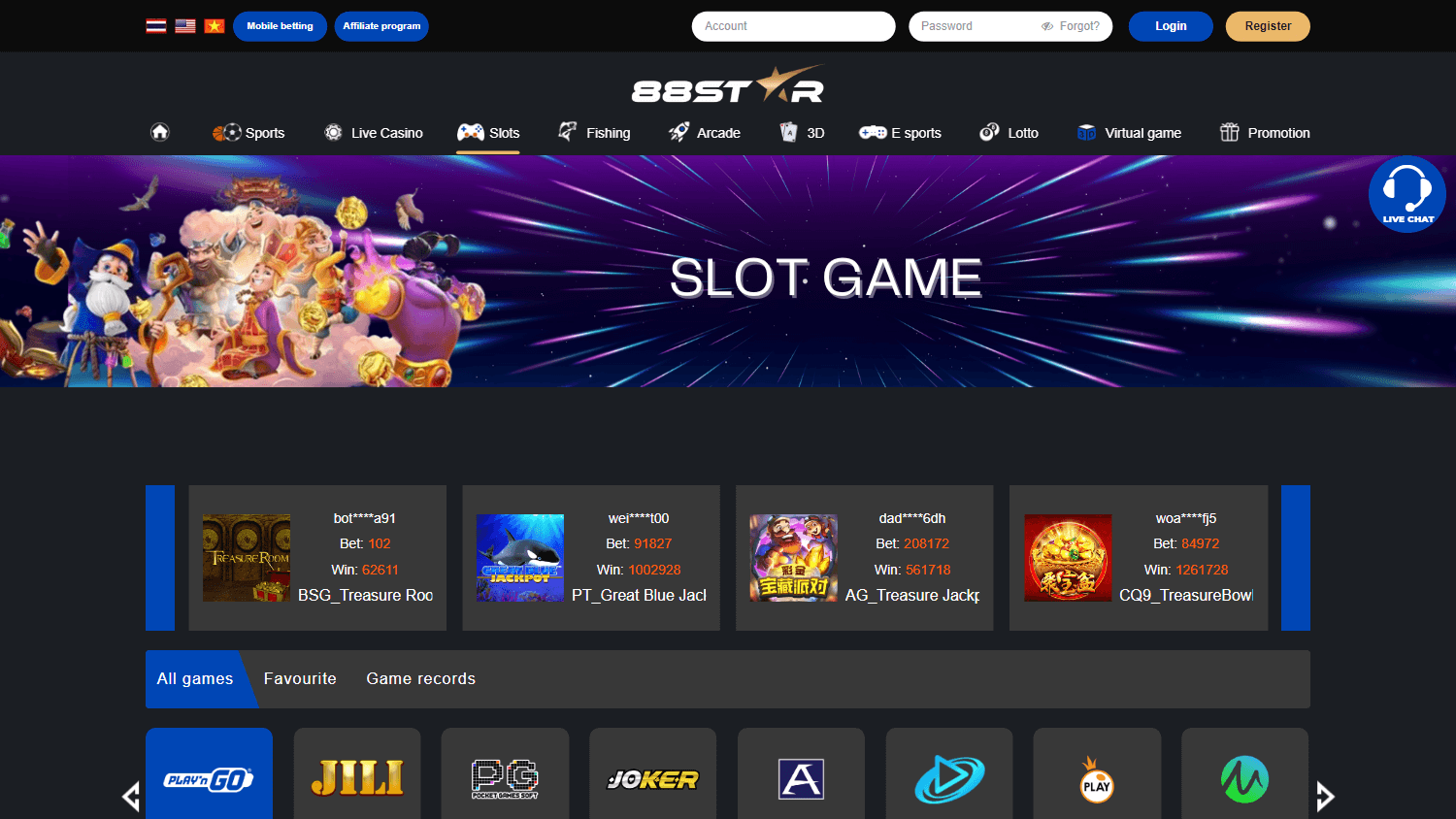 88star_casino_game_gallery_desktop