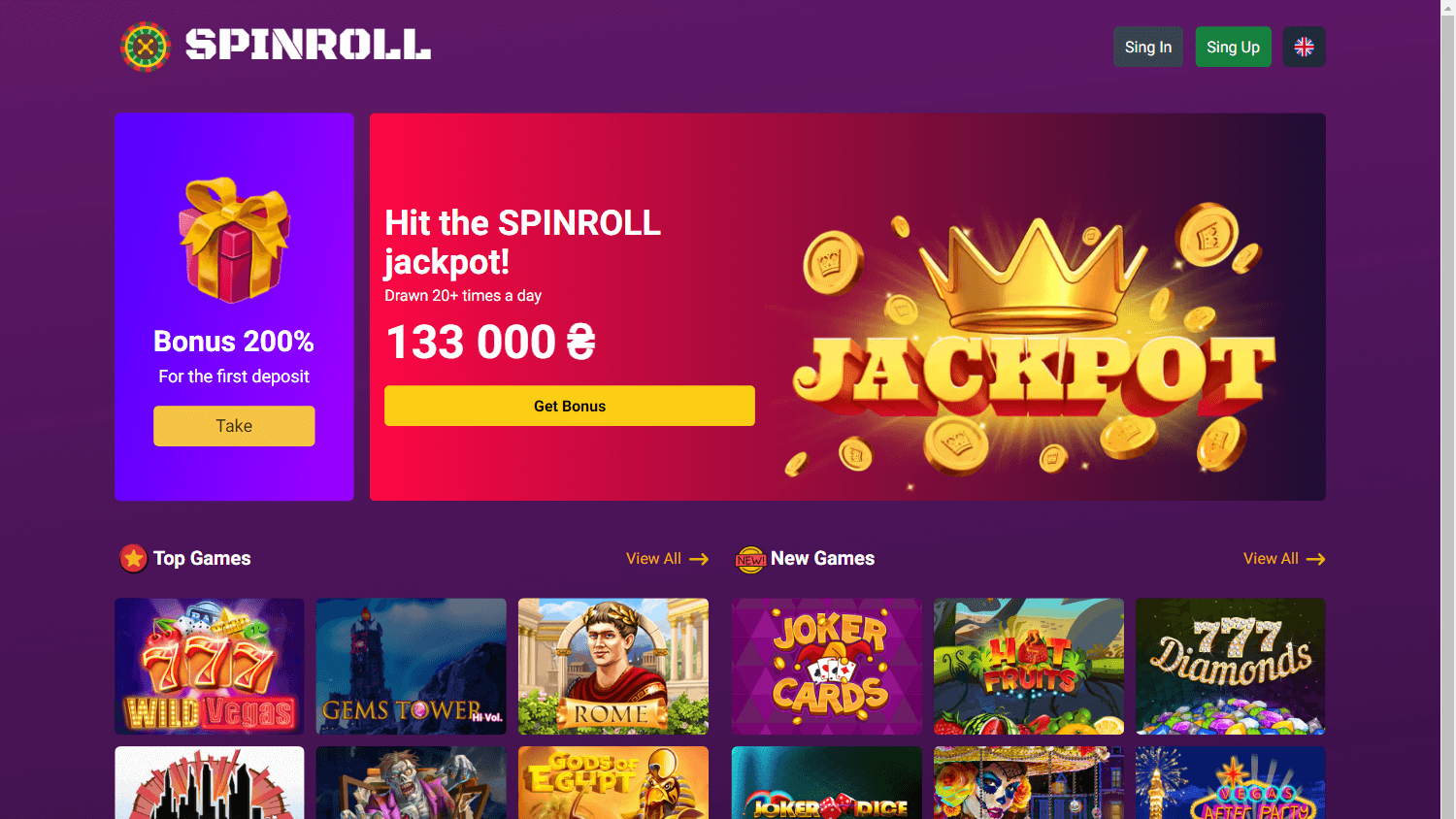 spinroll_casino_homepage_desktop