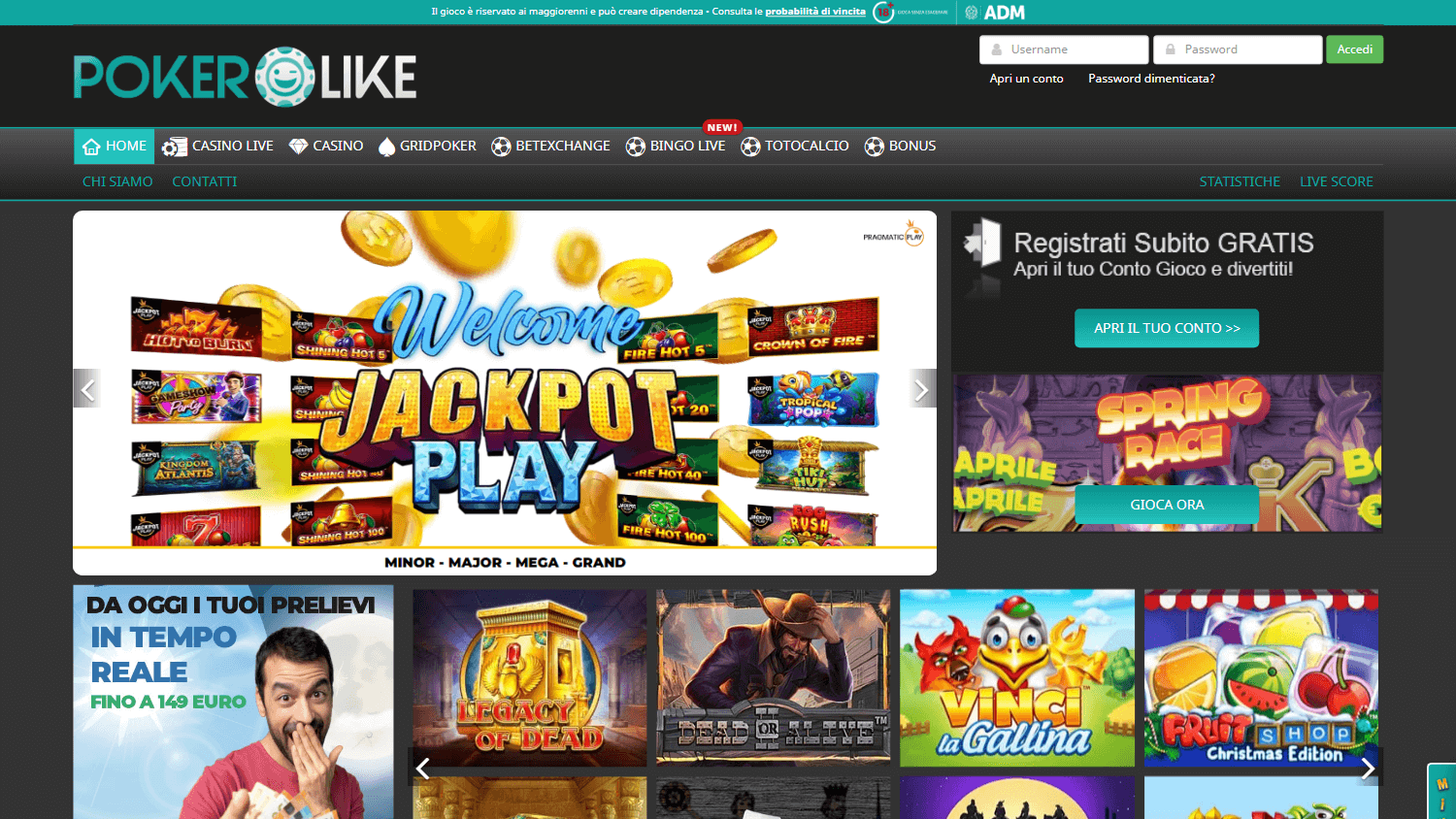 pokerlike_casino_homepage_desktop