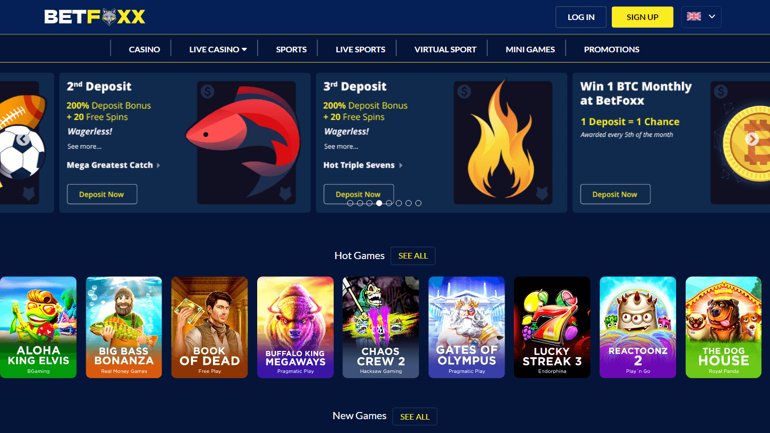 betfoxx_casino_homepage_desktop