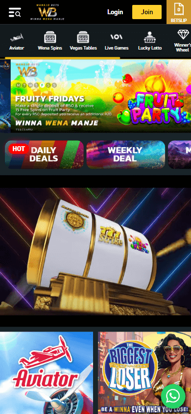 wanejo_bets_casino_homepage_mobile