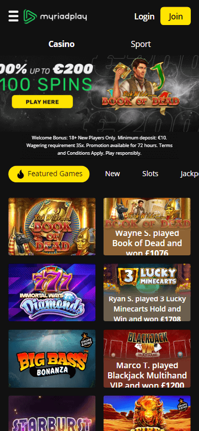 myriadplay_casino_homepage_mobile