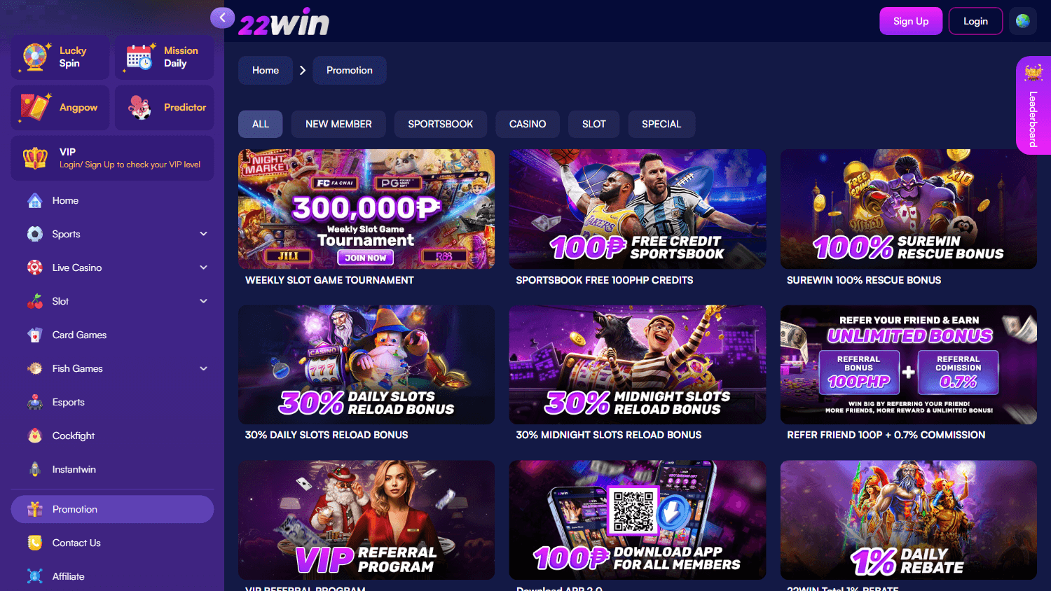 22win_casino_ph_promotions_desktop