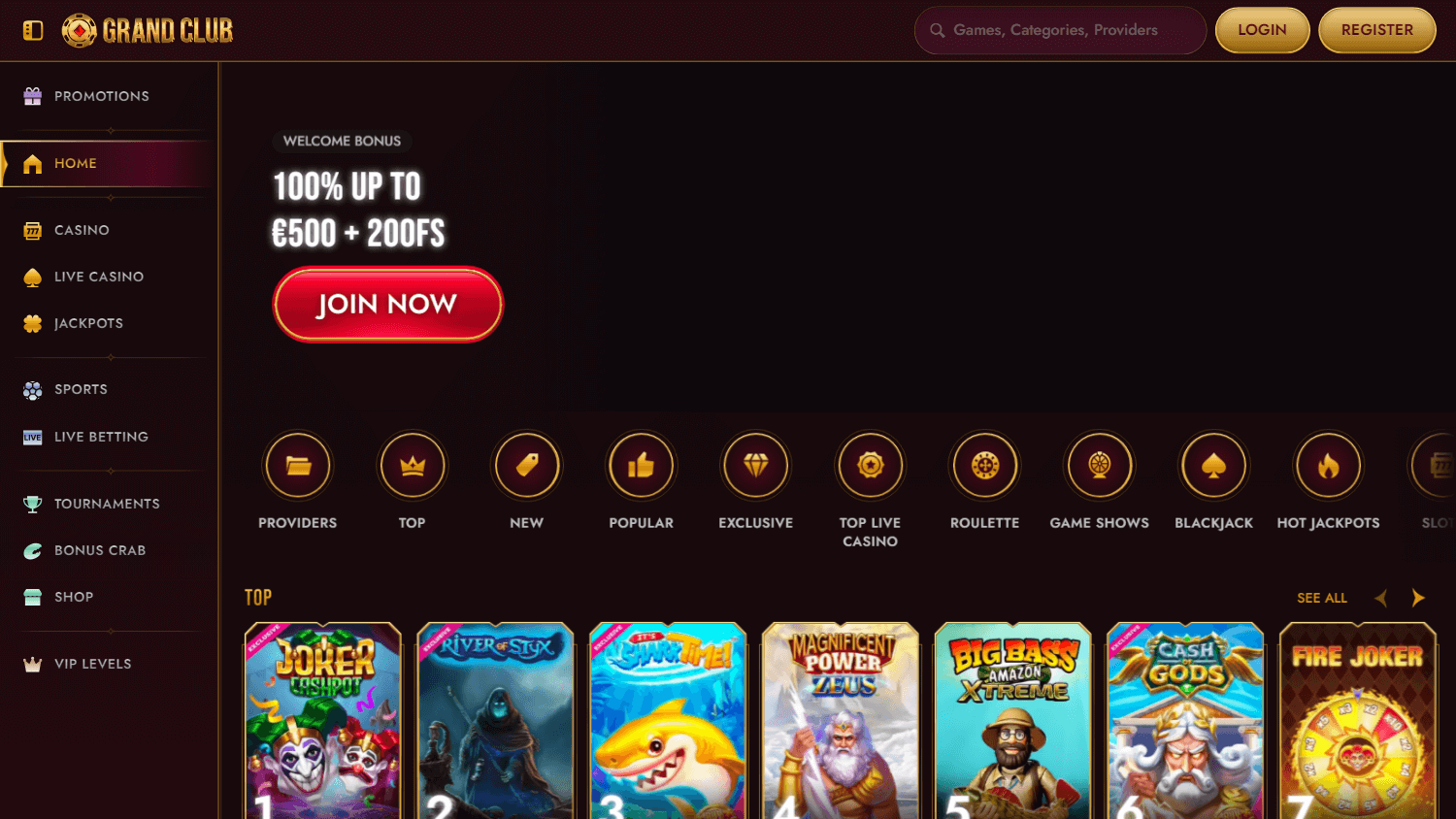 grandclub_casino_homepage_desktop