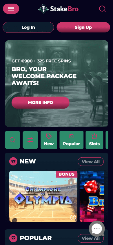 stakebro_casino_homepage_mobile