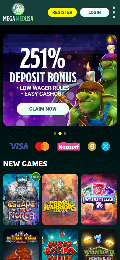 Descubre Mega Medusa Casino No Deposit y Sus Beneficios 2 mega medusa casino homepage mobile