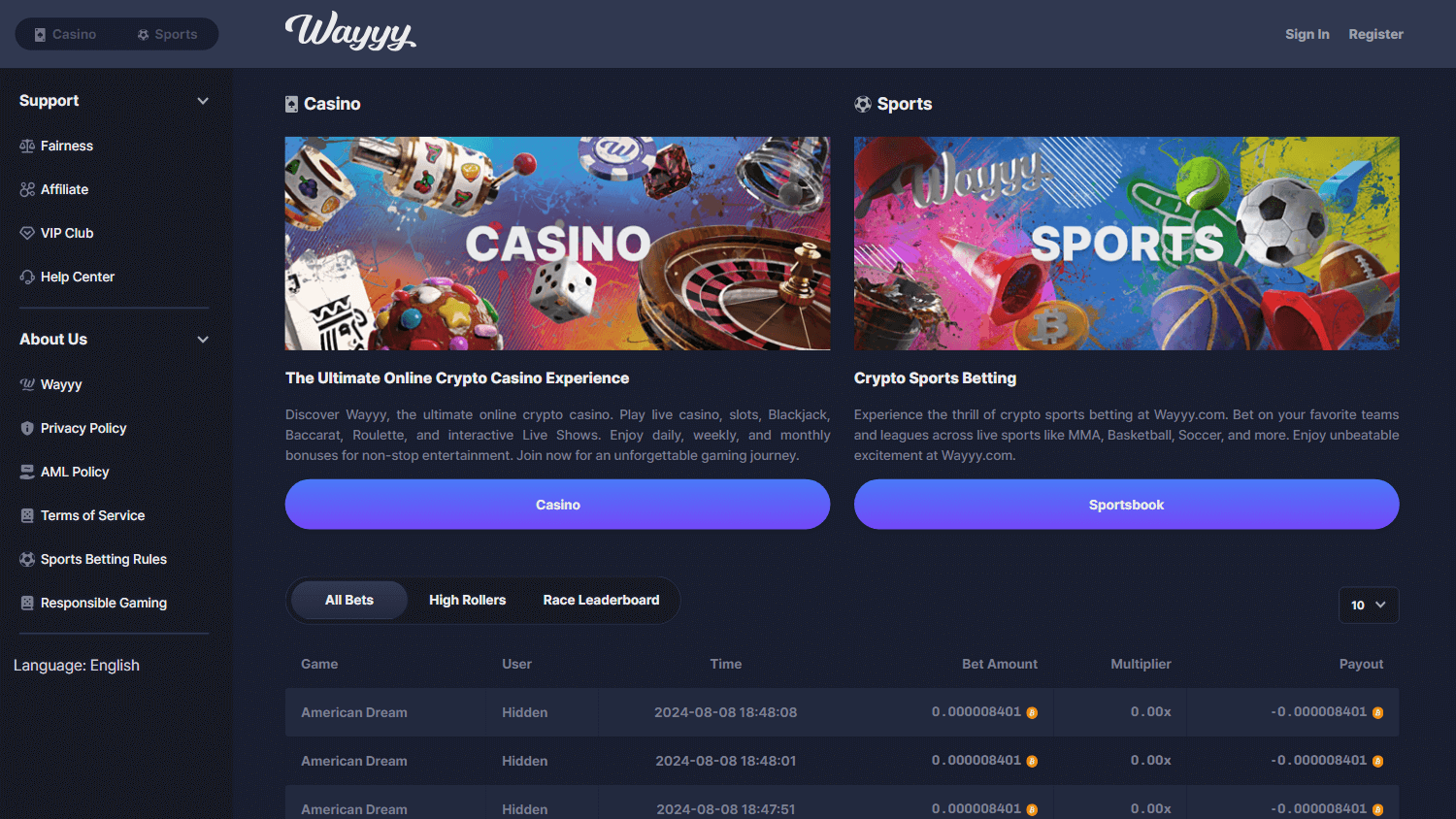 wayyy_casino_homepage_desktop