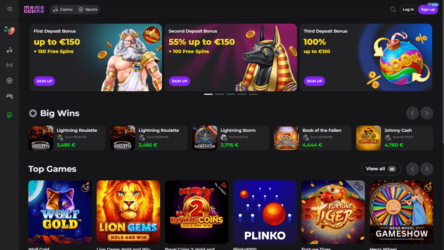 memocasino_casino_homepage_desktop