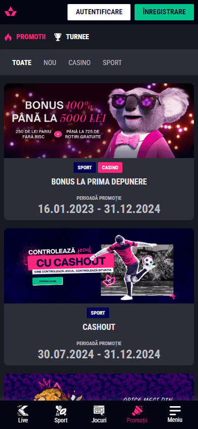 Promoții NV Casino pe mobil