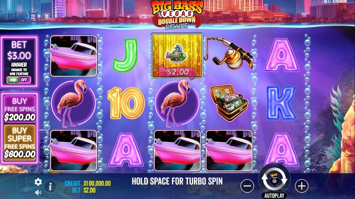 Big Bass Vegas Double Down Deluxeをデモモードで無料プレイ