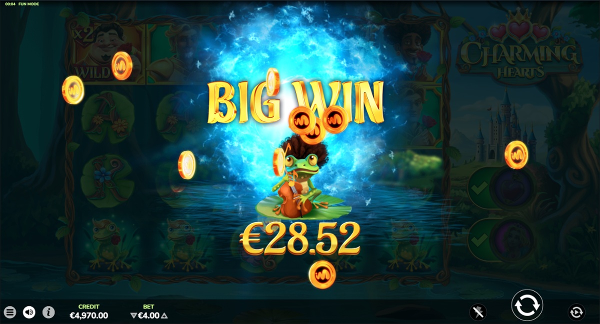 Charming Hearts - Big win