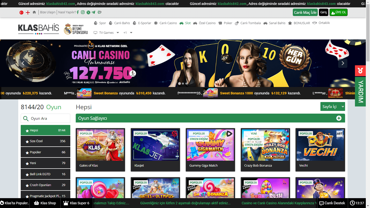 klasbahis_casino_game_gallery_desktop