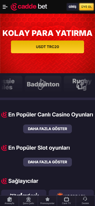 caddebet_casino_homepage_mobile