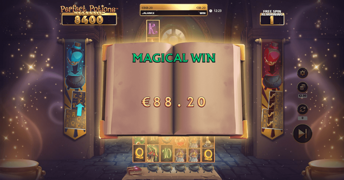 Perfect Potions Megaways big win
