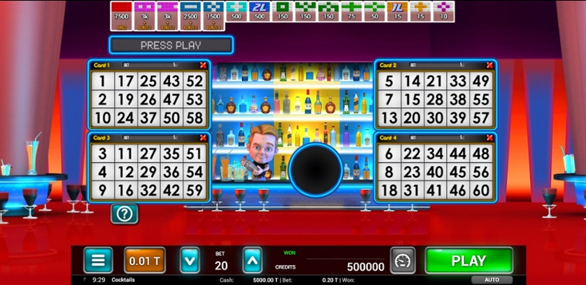Spielen Sie Cocktails Bingo Freispiele