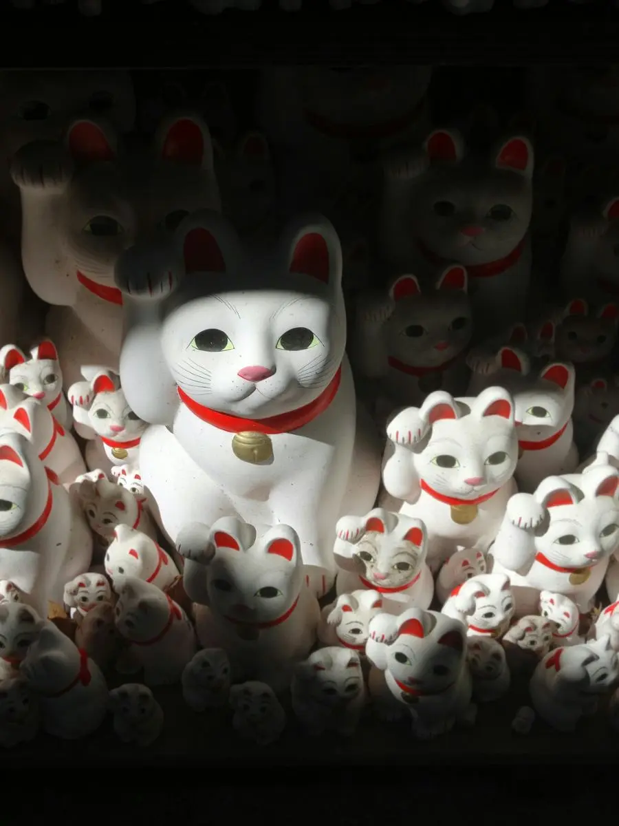 A Maneki doll 