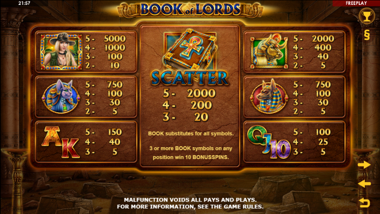 Book of Lords slot