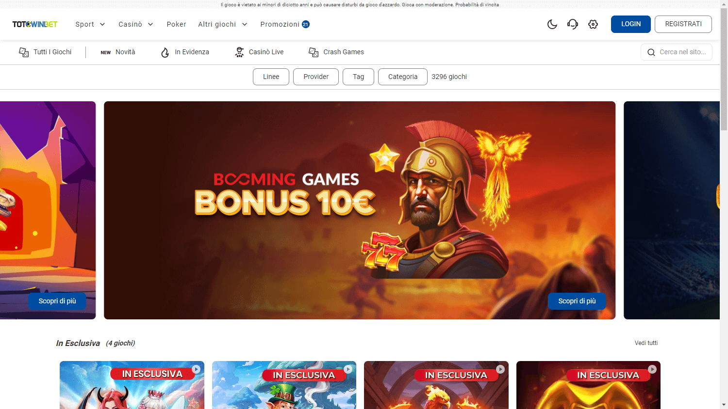 totowinbet_casino_homepage_desktop