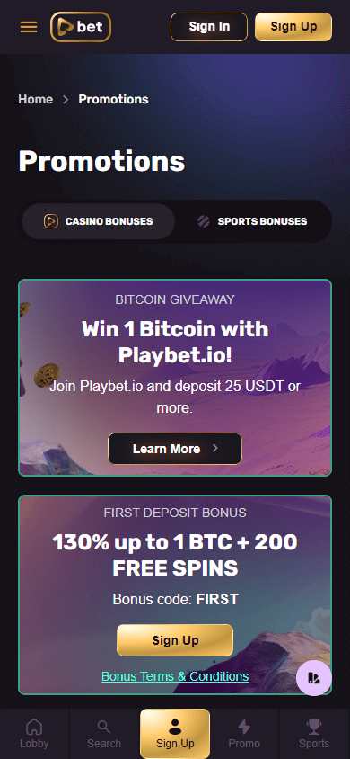 playbet.io_casino_promotions_mobile