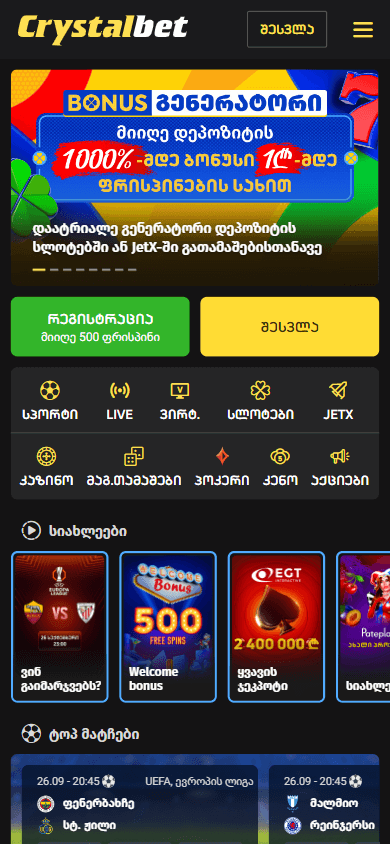 crystalbet_casino_homepage_mobile