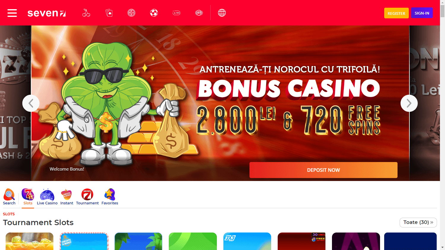 Seven.ro_casino_homepage_desktop