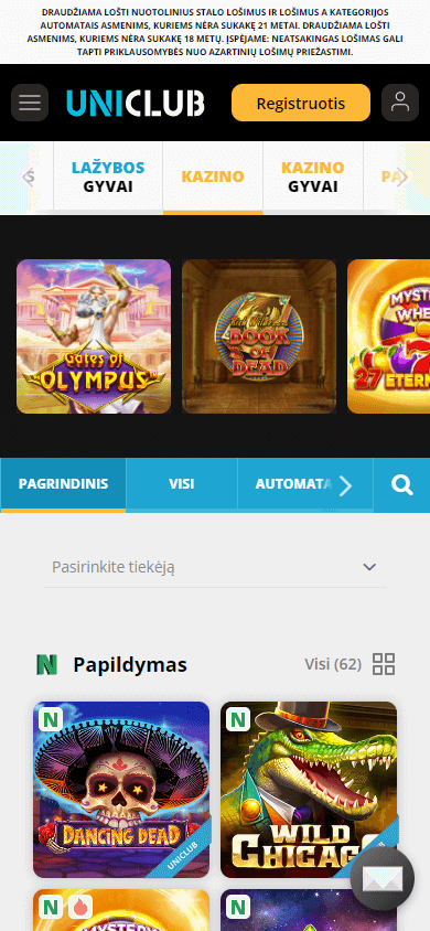 uniclub casino responsible gaming