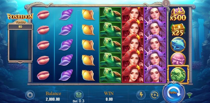 Poseidon (TaDa Gaming) Demo Play Free Slot Game