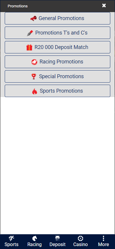 World_Sports_Betting_Casino_ZA_promotions_mobile