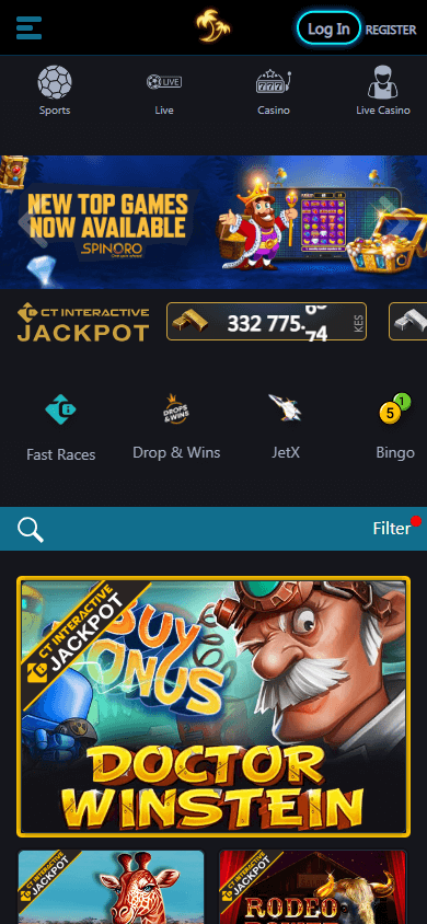 Palms_Bet_Casino_KE_homepage_mobile