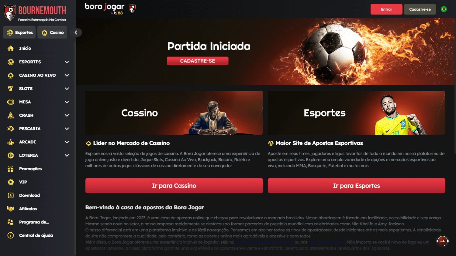 Bora_Jogar_Casino_homepage_desktop